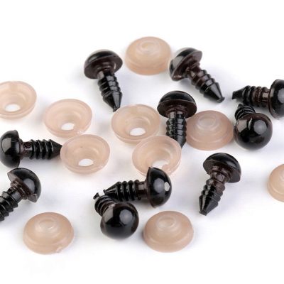 Ochi jucarii maro Ø12mm