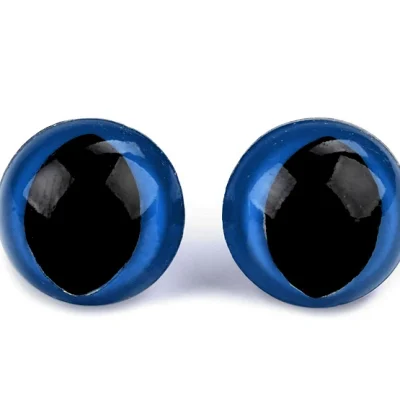 Ochi jucarii pisica albastrii Ø14mm